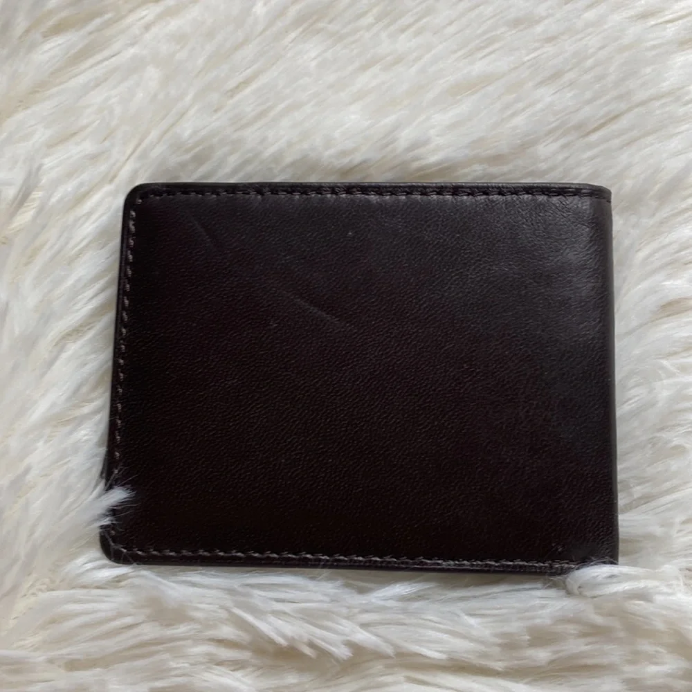 Genuine Leather Brown Men’s Billfold Wallet